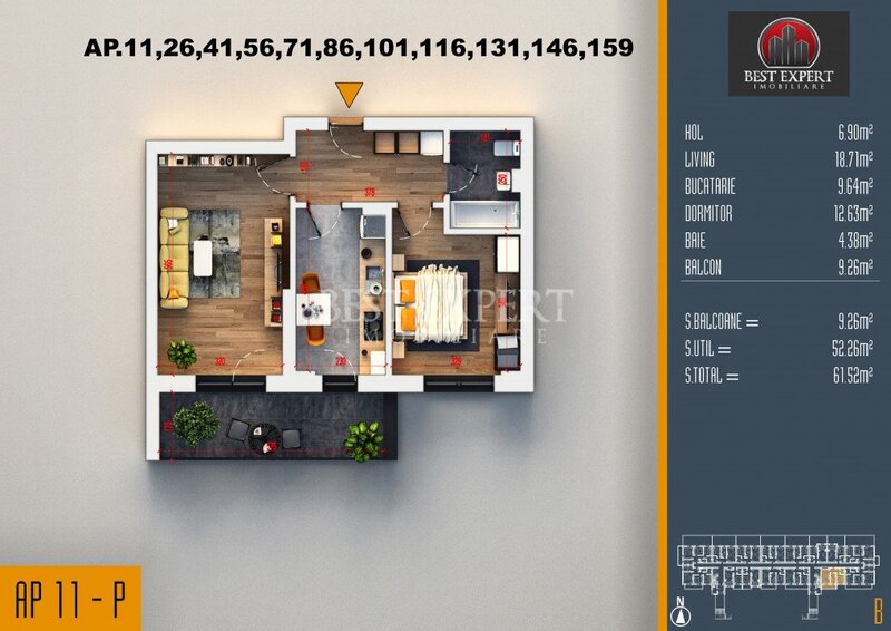 Titan- Pallady 2 camere ideal investitie incalzire in pardoseala